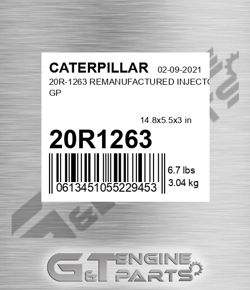20R1263 20R-1263 REMANUFACTURED INJECTOR GP