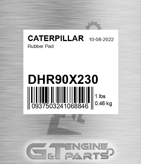DHR90X230 Rubber Pad