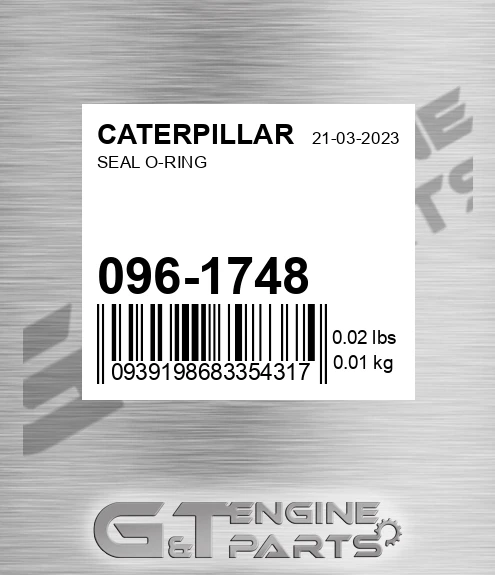 096-1748 Seal O-ring