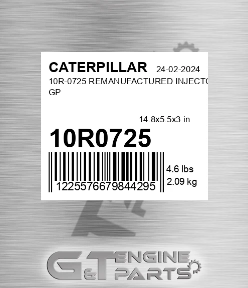 10R0725 10R-0725 REMANUFACTURED INJECTOR GP