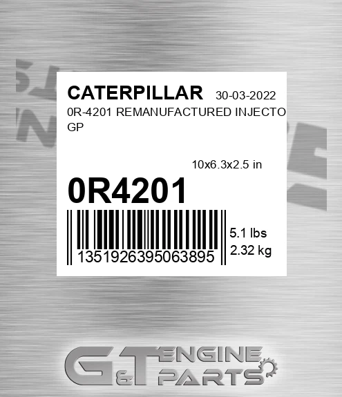 0R4201 0R-4201 REMANUFACTURED INJECTOR GP