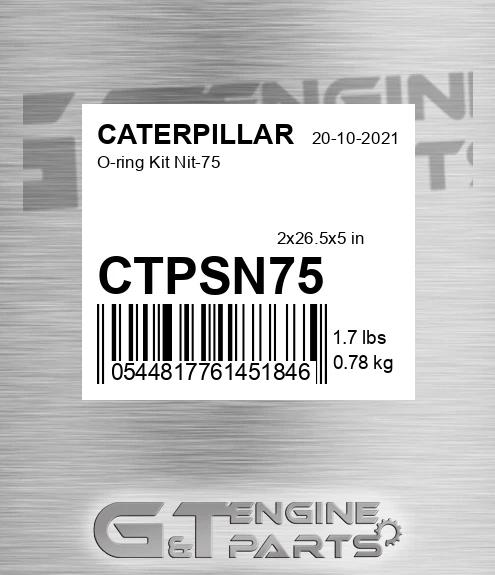 CTPSN75 O-ring Kit Nit-75