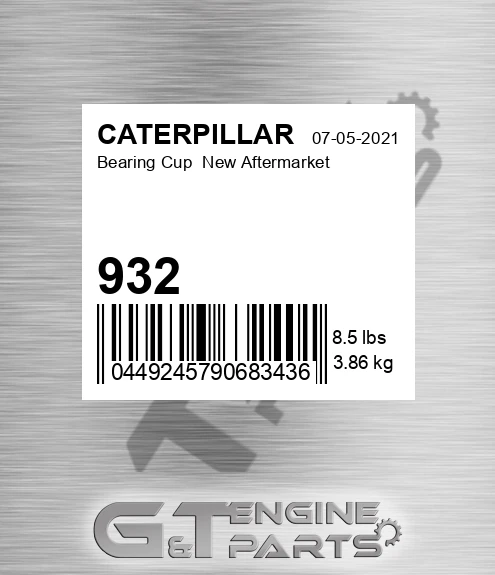 932 Bearing Cup New Aftermarket