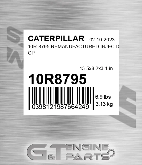 10R8795 10R-8795 REMANUFACTURED INJECTOR GP