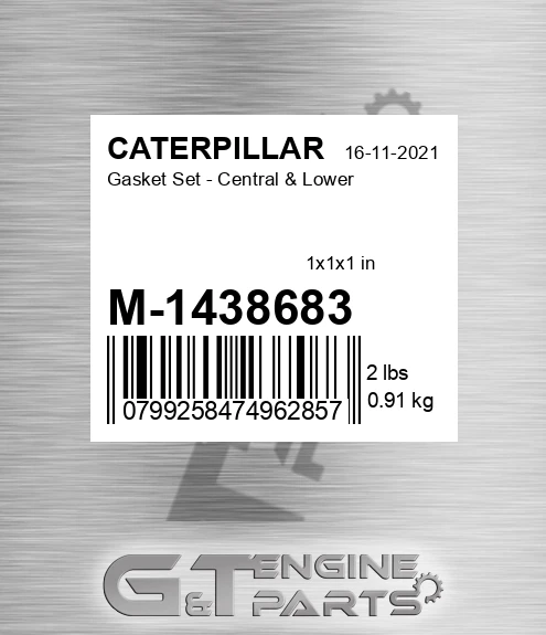 M-1438683 Gasket Set - Central &amp; Lower