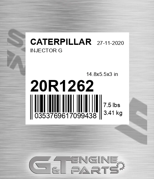 20R1262 INJECTOR G