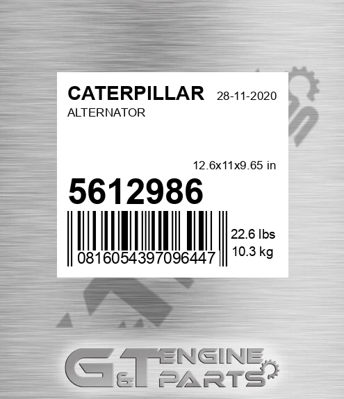 561-2986 Alternator