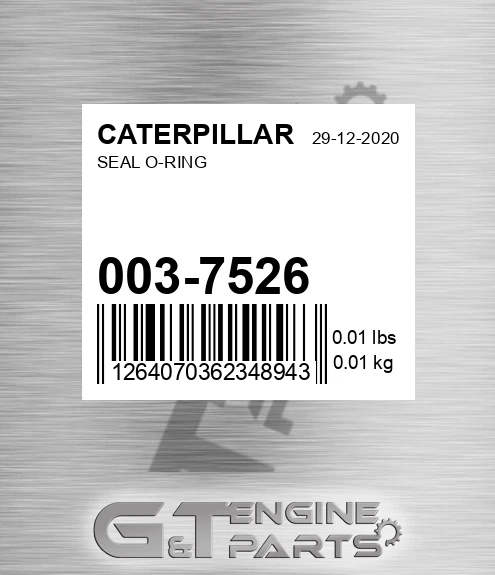 003-7526 Seal O-ring
