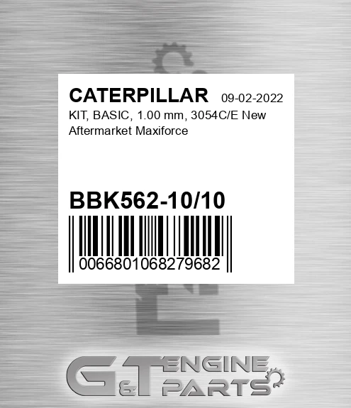 BBK562-10/10 KIT, BASIC, 1.00 mm, 3054C/E New Aftermarket Maxiforce