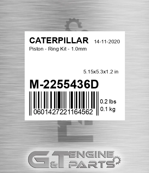 M-2255436D Piston - Ring Kit - 1.0mm