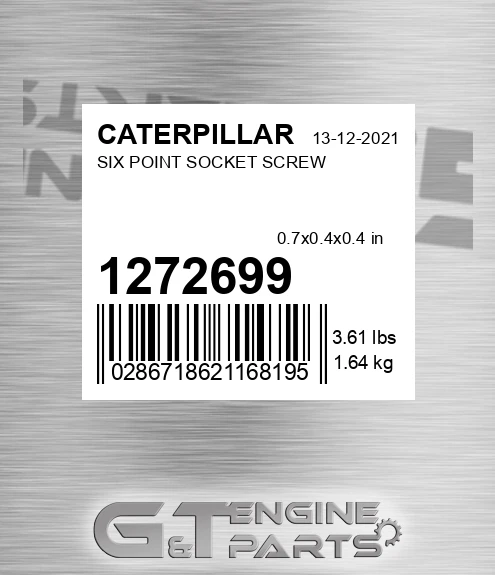 127-2699 Six Point Socket Screw