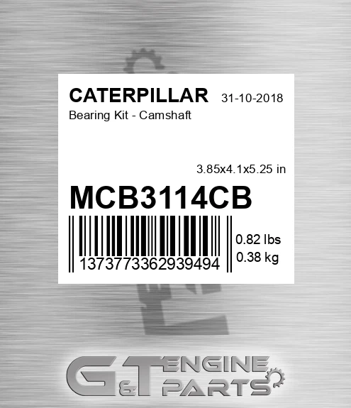 MCB3114CB Bearing Kit - Camshaft