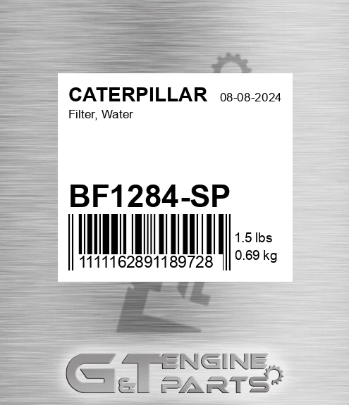 BF1284SP Filter, Water