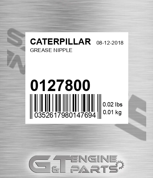 012-7800 Grease Nipple