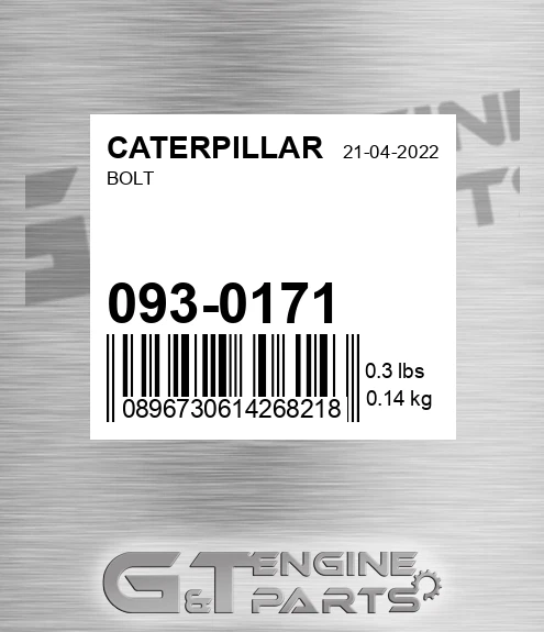 093-0171 Bolt