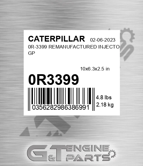 0R3399 0R-3399 REMANUFACTURED INJECTOR GP