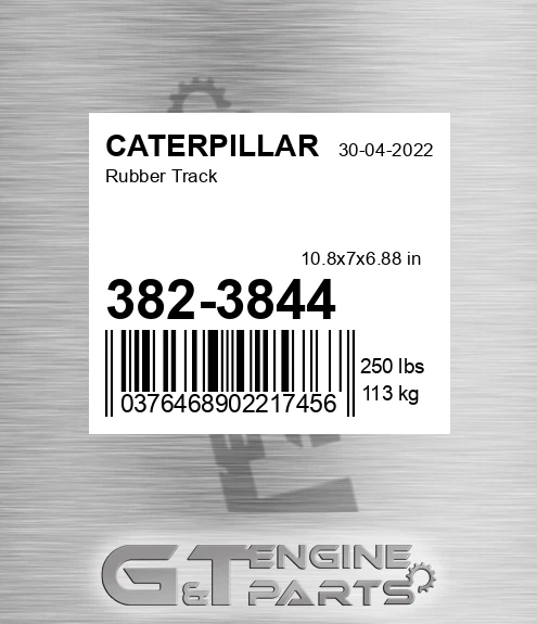 3823844 Rubber Track for CATERPILLAR