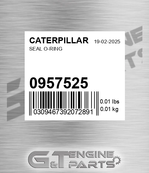 095-7525 Seal O-ring