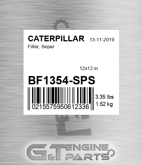 BF1354-SPS Filter, Separ