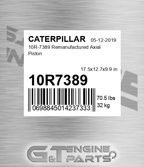 10R7389 10R-7389 Remanufactured Axial Piston