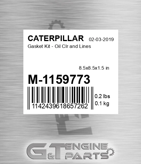 M-1159773 Gasket Kit - Oil Clr and Lines