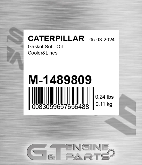 M-1489809 Gasket Set - Oil Cooler&amp;Lines