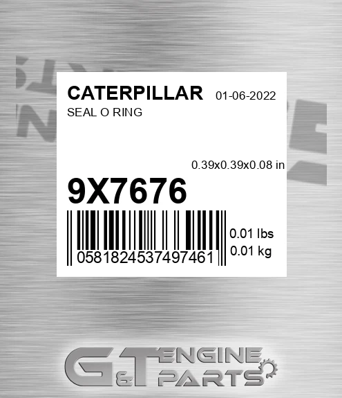9X7676 SEAL O RING New Aftermarket for CATERPILLAR PARTS