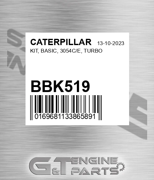 BBK519 KIT, BASIC, 3054C/E, TURBO