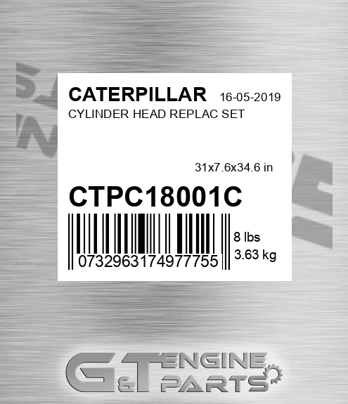 CTPC18001C CYLINDER HEAD REPLAC SET