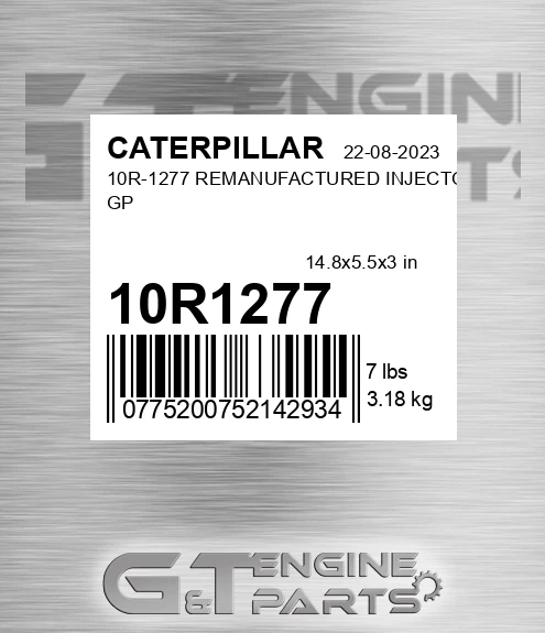 10R1277 10R-1277 REMANUFACTURED INJECTOR GP
