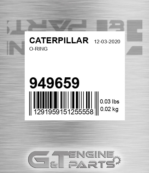 949659 Injector O-Ring New Aftermarket