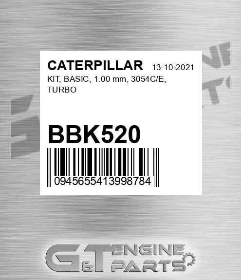BBK520 KIT, BASIC, 1.00 mm, 3054C/E, TURBO