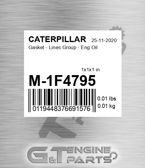 M-1F4795 Gasket - Lines Group - Eng Oil