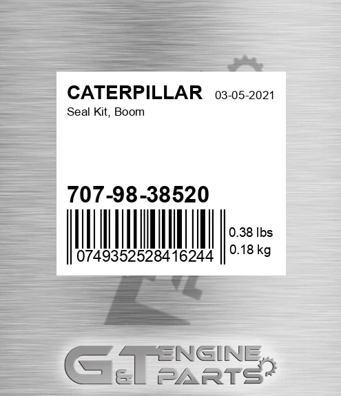 7079838520 Seal Kit, Boom for Caterpillar