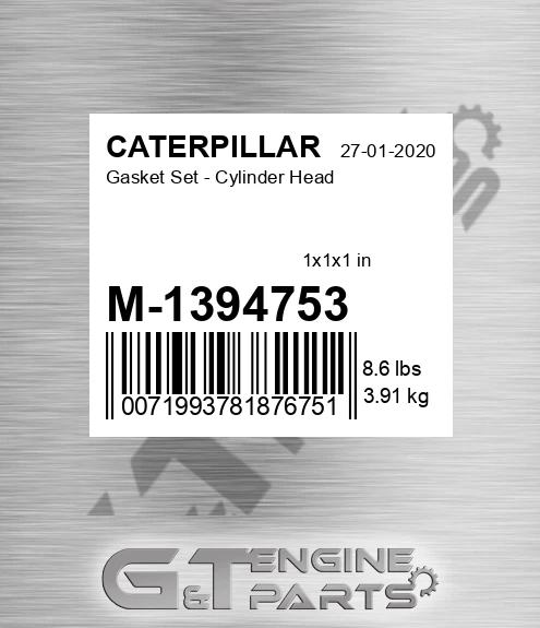 M-1394753 Gasket Set - Cylinder Head
