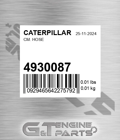 493-0087 Cm. Hose