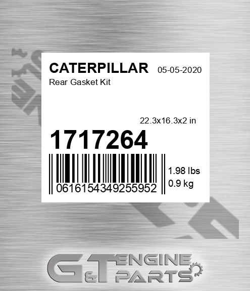 1717264 Rear Gasket Kit