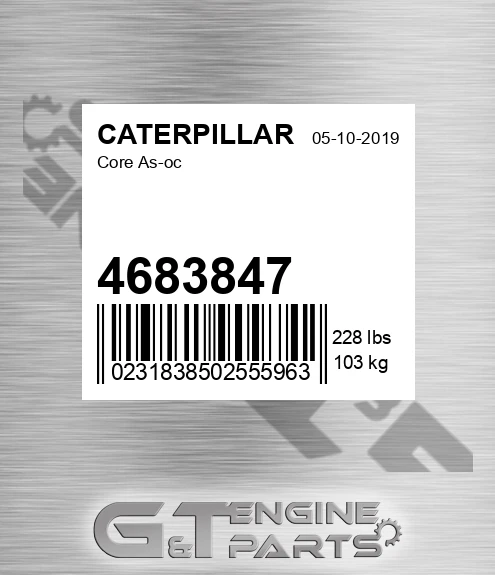 4683847 Core As oc made to fit Caterpillar Price 2337.7