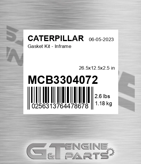 MCB3304072 Gasket Kit - Inframe