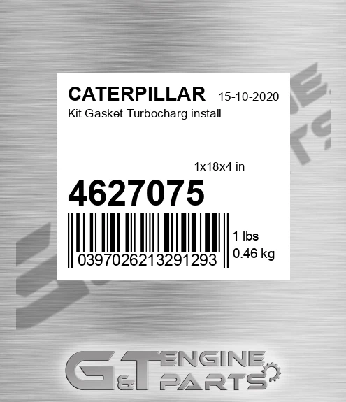4627075 Kit Gasket Turbocharg.install