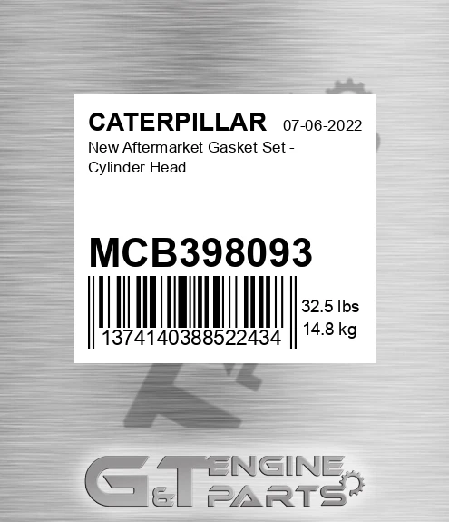 MCB398093 New Aftermarket Gasket Set - Cylinder Head