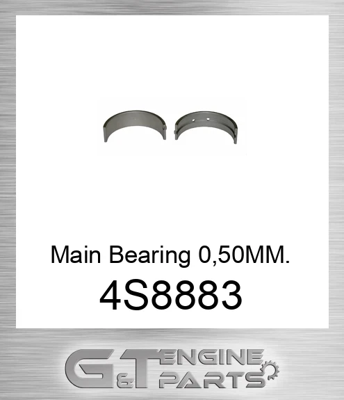 4S-8883 Main Bearing 0,50MM.