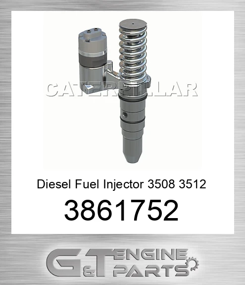 3861752 Diesel Fuel Injector 3508 3512