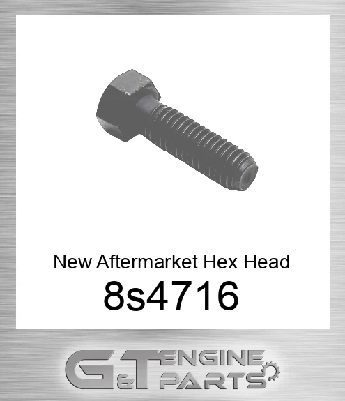 8s4716 New Aftermarket Hex Head Bolts, Phosphate and Oil Coated