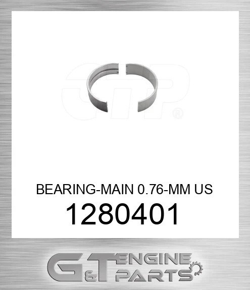 1280401 BEARING-MAIN 0.76-MM US