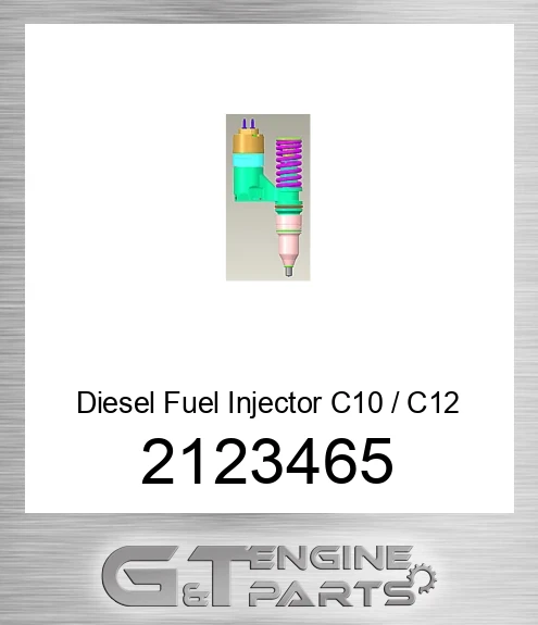 2123465 Diesel Fuel Injector C10 / C12