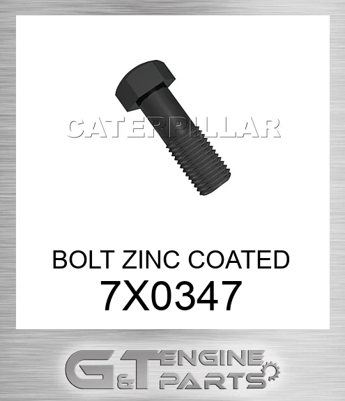 7X0347 BOLT ZINC COATED