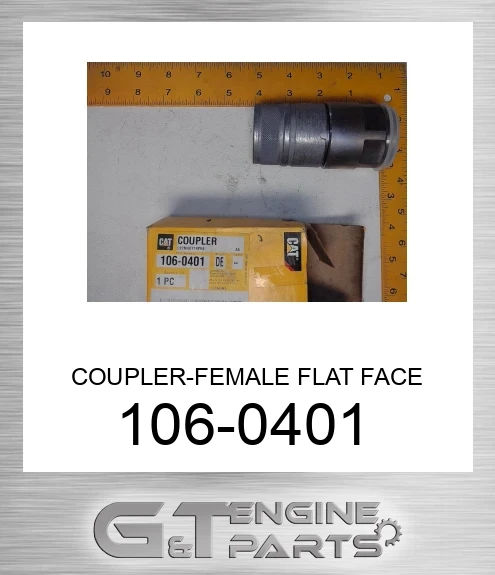 1060401 COUPLER- FEMALE FLAT FACE