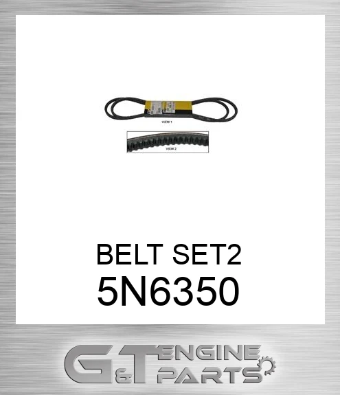5N6350 Cogged V Belt 2 Belts