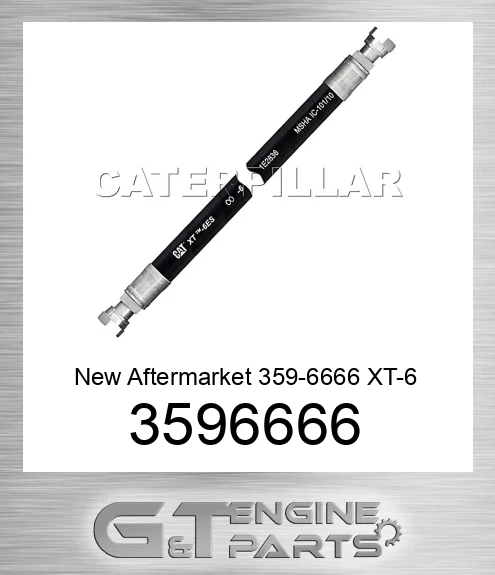 3596666 New Aftermarket 359-6666 XT-6 ES High Pressure Hose Assembly